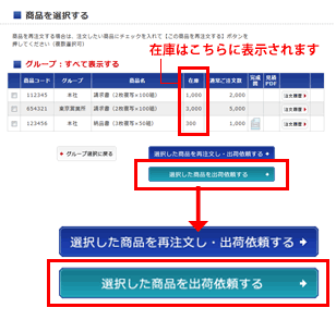 商品の選択