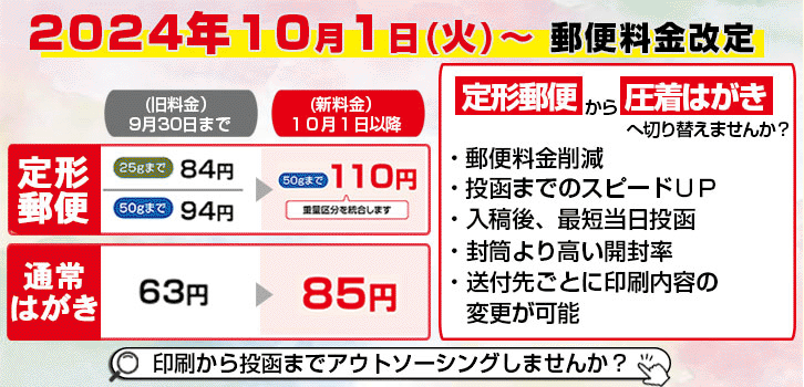 郵便料金改定